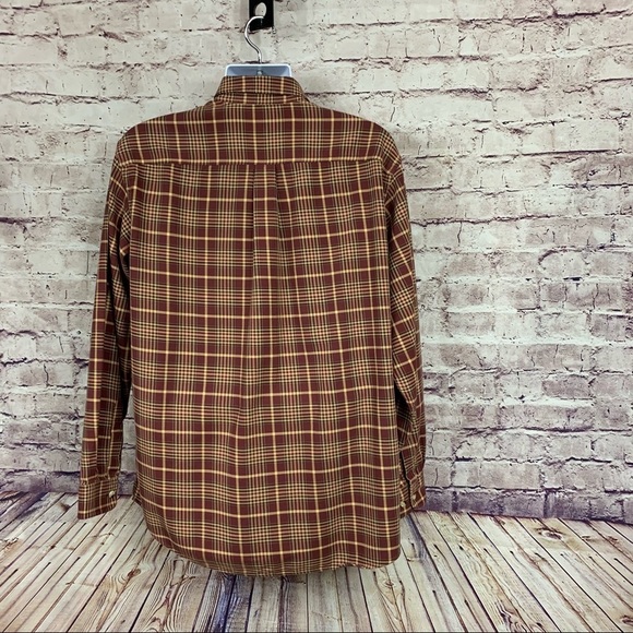 L.L. Bean Plaid Button Front Shirt - Picture 5 of 8